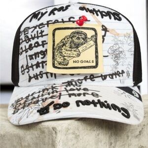 GOORIN BROS NEW YEAR, SAME ME NO RESOLUTIONS SLOTH CAP HAT -Limited Drop NIB